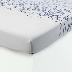 Carré Blanc Drap housse percale de coton Abysse| Draps Housse