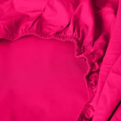 Carré Blanc Drap housse percale de coton Neo magenta| Draps Housse