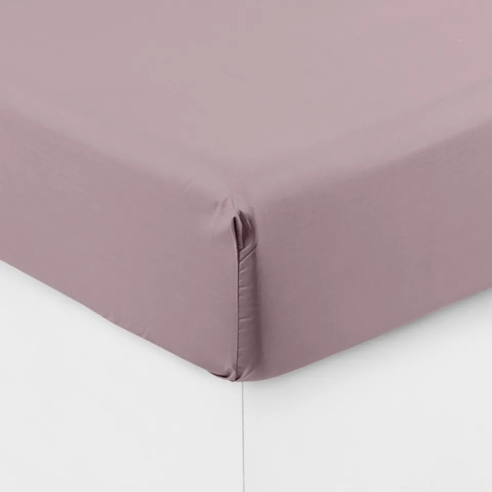 Carré Blanc Drap housse percale de coton Neo poudre|Enfant Draps Housse|Draps Housse