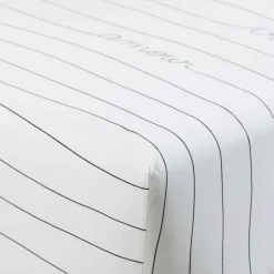 Carré Blanc Drap housse percale de coton Monamour| Draps Housse