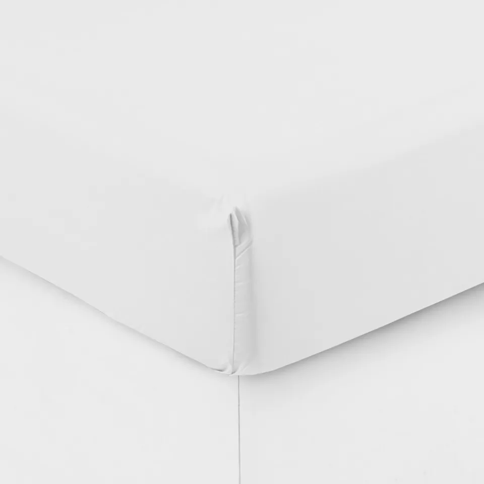 Carré Blanc Drap housse percale de coton Neo blanc|Enfant Draps Housse|Draps Housse