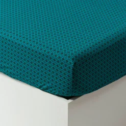 Carré Blanc Drap housse pur coton Bukhara| Draps Housse