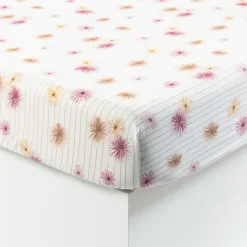 Carré Blanc Drap housse pur coton lavé biologique Ô Gaïa| Draps Housse