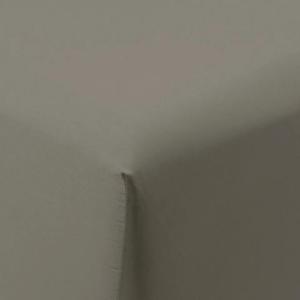 Carré Blanc Drap housse satin de coton lavé biologique Quartz jade| Draps Housse