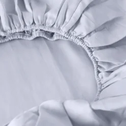 Carré Blanc Drap housse satin de coton Equinoxe| Draps Housse