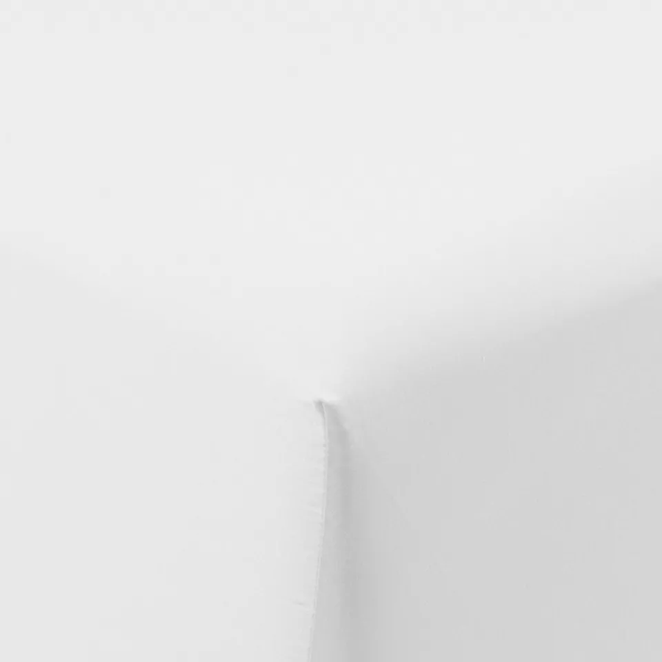 Carré Blanc Drap housse satin de coton lavé bio Quartz blanc| Draps Housse