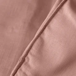 Carré Blanc Edredon lin et coton lavé Songe rose cendré| Plaids Et Couvre-lits|Plaids