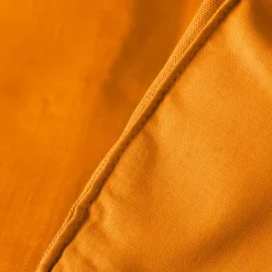 Carré Blanc Edredon lin et coton lavé Songe curcuma| Plaids Et Couvre-lits|Plaids