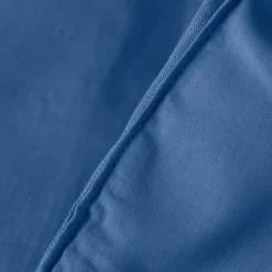 Carré Blanc Edredon lin lavé Songe bleu de chine| Plaids Et Couvre-lits|Plaids