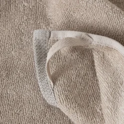 Carré Blanc Essuie mains coton Signature grège| Torchons & Essuie-mains