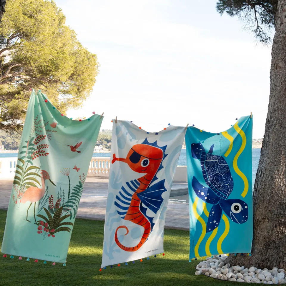 Carré Blanc Fouta coton Aruba enfant| La Plage