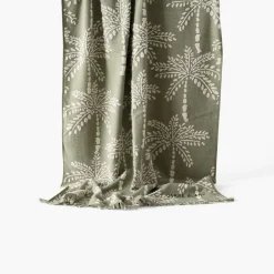 Carré Blanc Fouta coton Cocotier kaki| La Plage