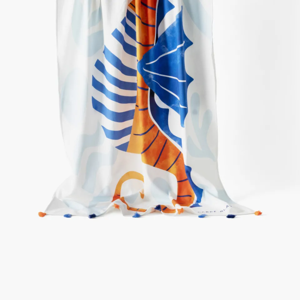 Carré Blanc Fouta coton Elio enfant| La Plage