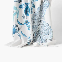 Carré Blanc Fouta coton Madeleine| La Plage