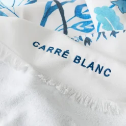 Carré Blanc Fouta coton Madeleine| La Plage