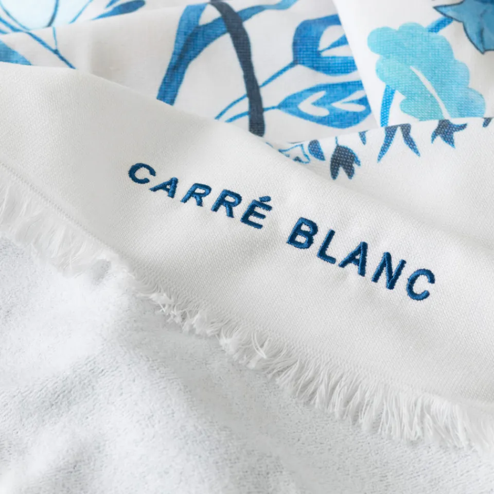 Carré Blanc Fouta coton Madeleine| La Plage