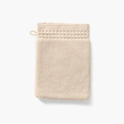 Carré Blanc Gant de toilette bouclette de coton biologique Source naturel| Gants De Toilette