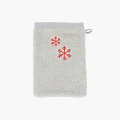 Carré Blanc Gant de toilette coton Artica perle|Enfant Gants De Toilette