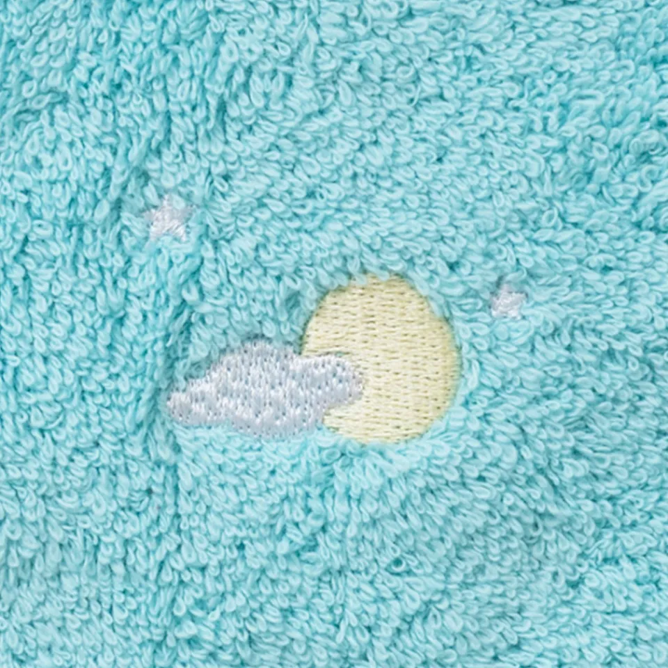 Carré Blanc Gant de toilette coton Atlantis lagon|Enfant Gants De Toilette