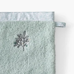 Carré Blanc Gant de toilette coton bio Jardine amande|Enfant Gants De Toilette