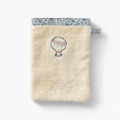 Carré Blanc Gant de toilette coton bio Dandine paille|Enfant Gants De Toilette