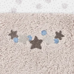 Carré Blanc Gant de toilette coton biologique Devine lin|Enfant Gants De Toilette