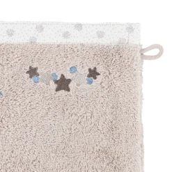 Carré Blanc Gant de toilette coton biologique Devine lin|Enfant Gants De Toilette