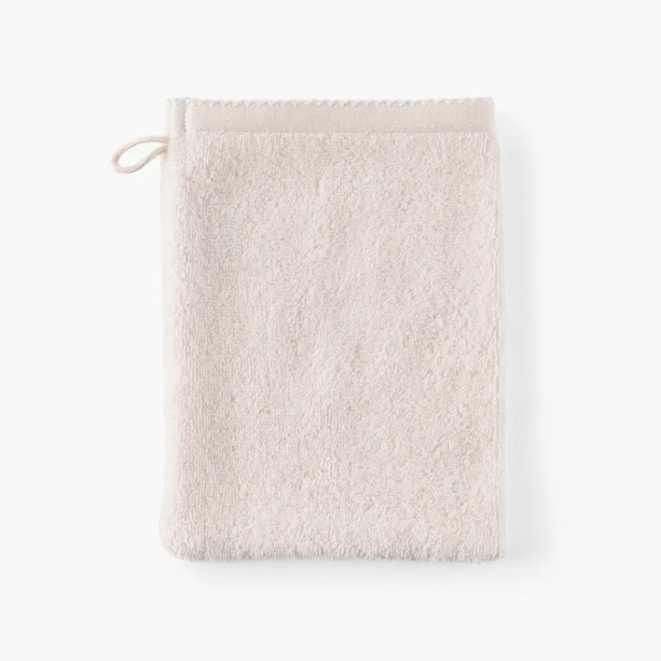 Carré Blanc Gant de toilette coton bio Bienvenue nude|Enfant Gants De Toilette|Nouveautés Bébénew
