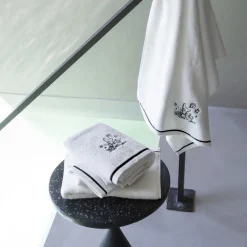 Carré Blanc Gant de toilette coton Jakè x| Gants De Toilette