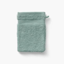 Carré Blanc Gant de toilette coton Lola II argile| Gants De Toilette