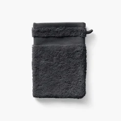 Carré Blanc Gant de toilette coton Lola II ardoise| Gants De Toilette