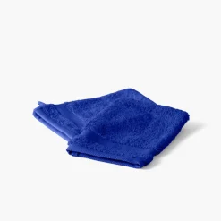 Carré Blanc Gant de toilette coton Lola II cobalt| Gants De Toilette