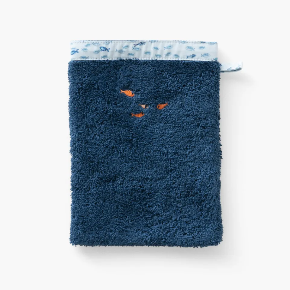 Carré Blanc Gant de toilette coton Océanos|Enfant Gants De Toilette