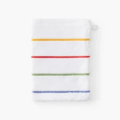Carré Blanc Gant de toilette coton Rosella blanc| Gants De Toilette