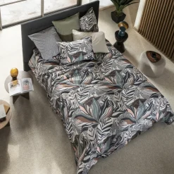 Carré Blanc Housse de couette coton bio réversible Ysée| Housses De Couette