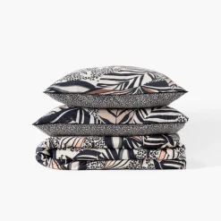 Carré Blanc Housse de couette coton bio réversible Ysée| Housses De Couette