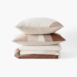 Carré Blanc Housse de couette coton Cadaques| Housses De Couette