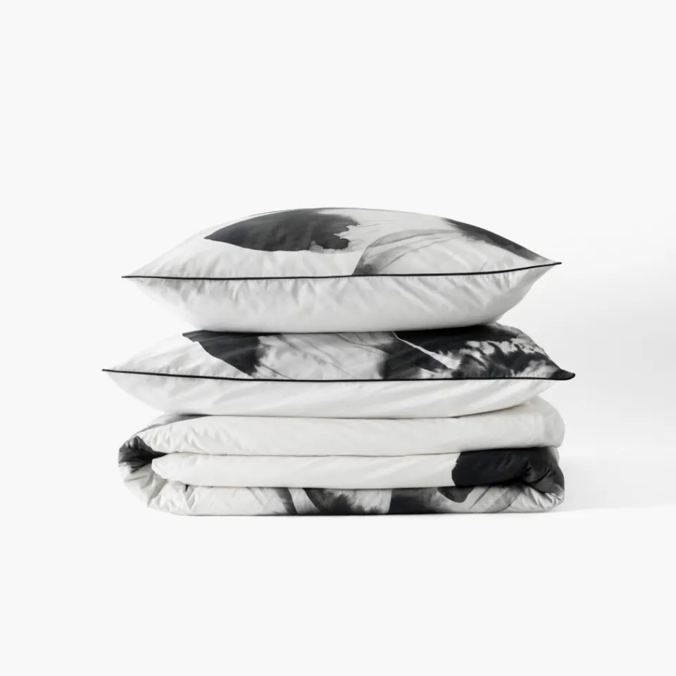 Carré Blanc Housse de couette coton Danaïde| Housses De Couette