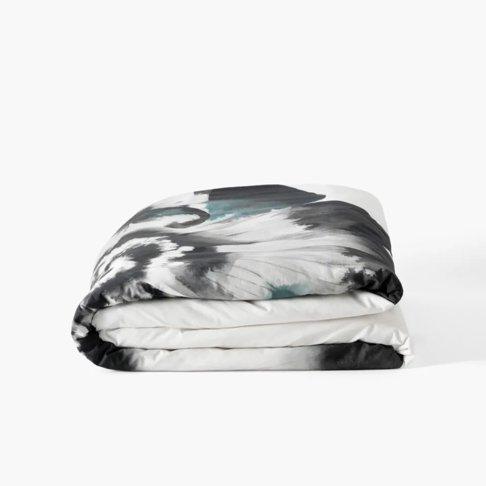 Carré Blanc Housse de couette coton Danaïde| Housses De Couette