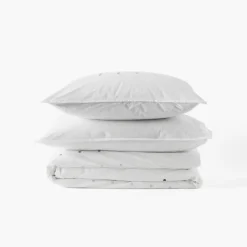 Carré Blanc Housse de couette coton Dotsy|Homme Coffrets Cadeaux|Housses De Couette