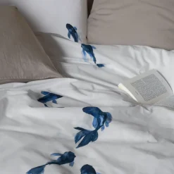 Carré Blanc Housse de couette coton Hypnotic| Housses De Couette