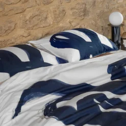 Carré Blanc Housse de couette coton Hypnotic| Housses De Couette