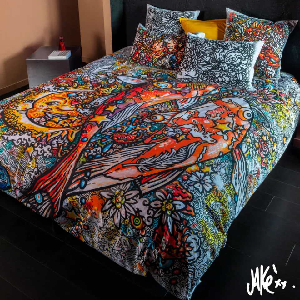 Carré Blanc Housse de couette coton Jakè x|Homme Coffrets Cadeaux|Housses De Couette