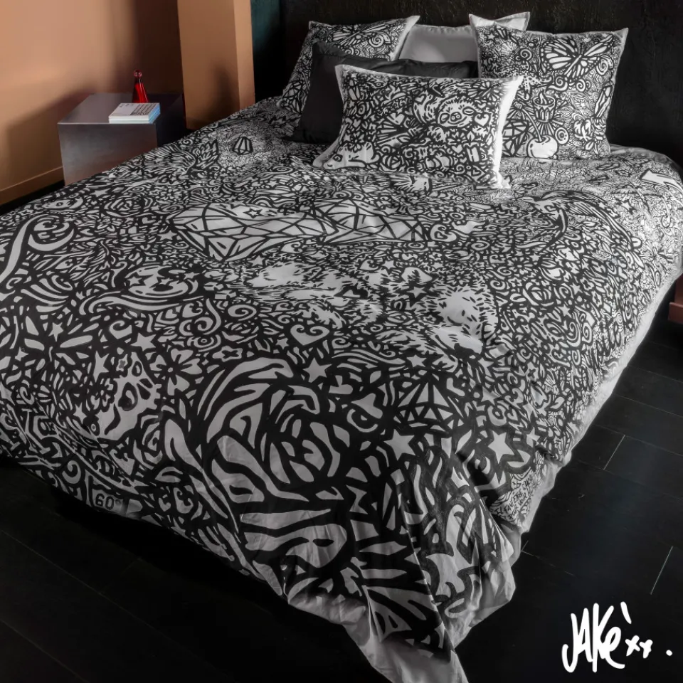 Carré Blanc Housse de couette coton Jakè x|Homme Coffrets Cadeaux|Housses De Couette