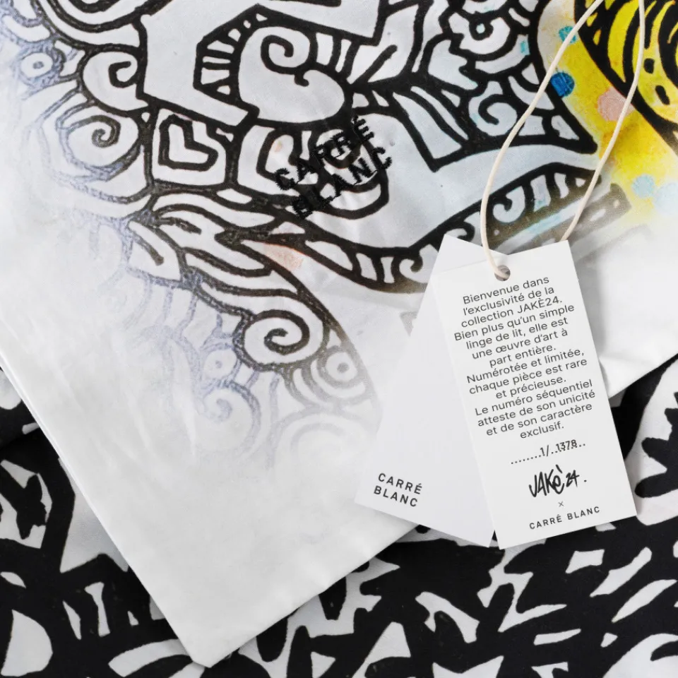 Carré Blanc Housse de couette coton Jakè x|Homme Coffrets Cadeaux|Housses De Couette