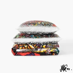 Carré Blanc Housse de couette coton Jakè x|Homme Coffrets Cadeaux|Housses De Couette