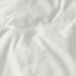 Carré Blanc Housse de couette coton lavé biologique Souffle nuage| Housses De Couette