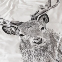 Carré Blanc Housse de couette coton réversible Elaphe| Housses De Couette