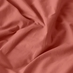 Carré Blanc Housse de couette enfant lin et coton lavé Songe terre cuite|Enfant Housses De Couette