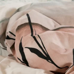 Carré Blanc Housse de couette percale de coton Vibration| Housses De Couette